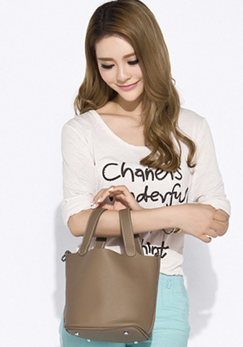 Estelle Leather Bag Grey