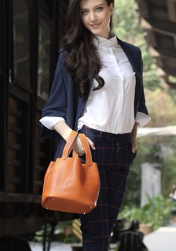 Estelle Leather Bag Orange