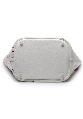 Estelle Leather Bag Graffiti White