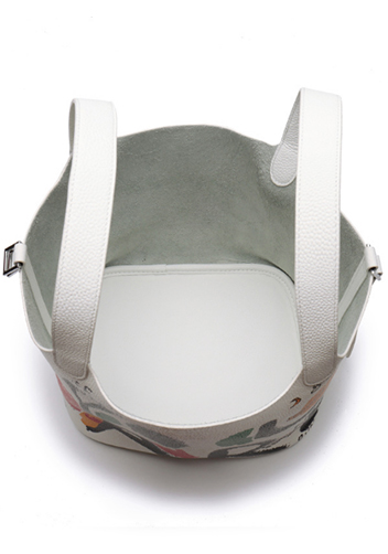 Estelle Leather Bag Graffiti White