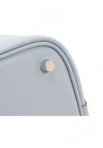 Estelle Palmprint Leather Bag Blue