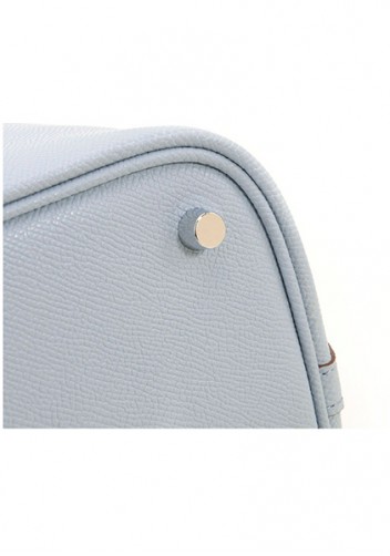 Estelle Palmprint Leather Bag Blue