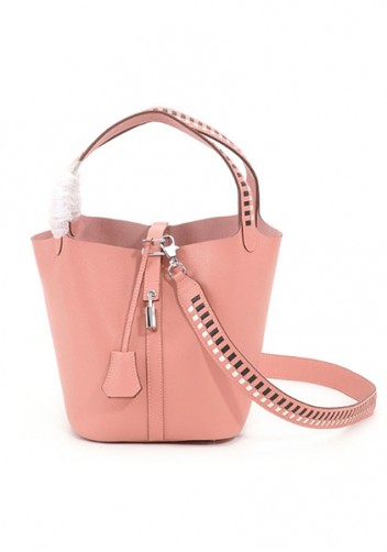 Estelle Palmprint Leather Bag Pink